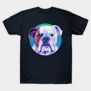 Brindle and White English Bulldog T-Shirt